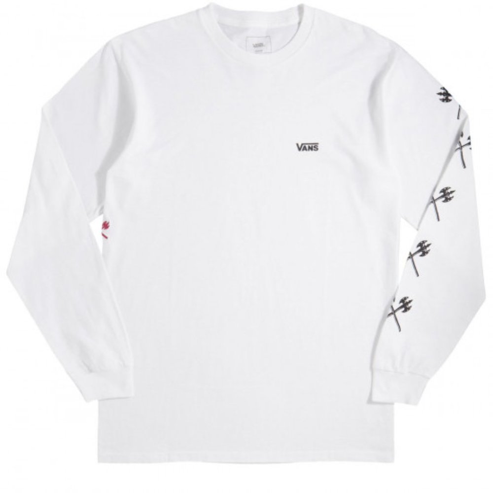 New Vans Trujillo Long Sleeve TShirt White Size XL
